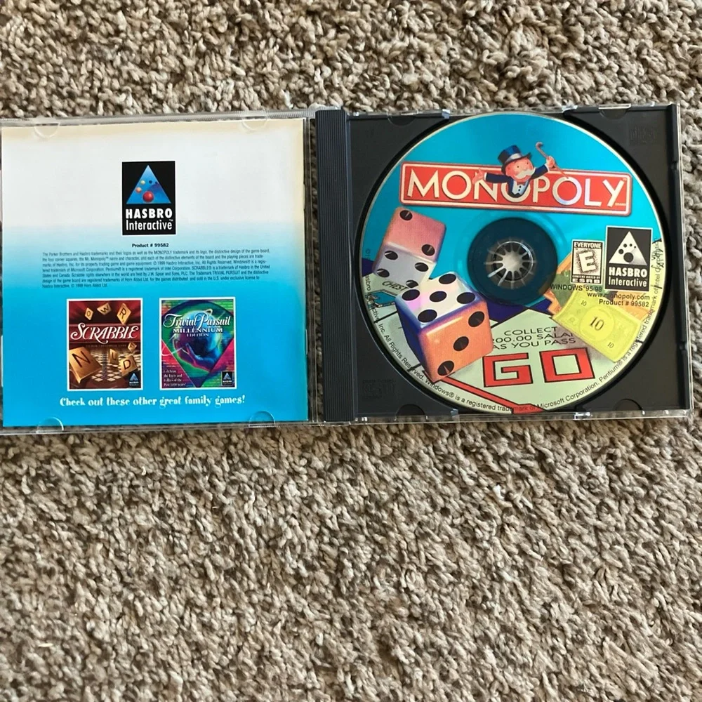 Hasbro Monopoly Game PC Game for Windows 95/98